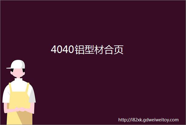 4040铝型材合页